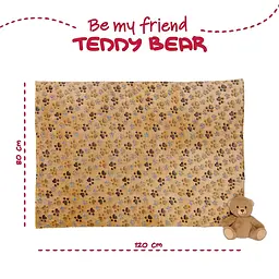 Плед Perletti Toys Teddy Bear з м'якою іграшкою 120x80 см коричневий (P13066) - мініатюра 5