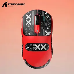Бездротова мишка ATTACK SHARK X3 Red | Сенсор PAW3395 | 65 годин акум