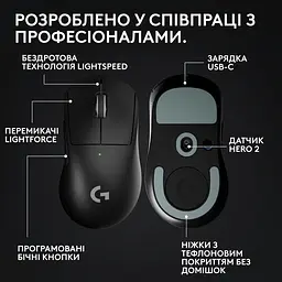Миша Logitech G Pro X Superlight 2 DEX Black (910-007357) - мініатюра 6