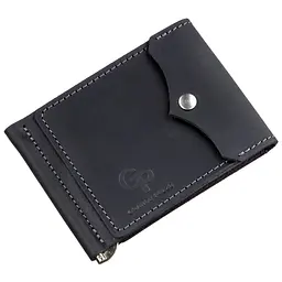 Шкіряний затиск для купюр GRANDE PELLE 8х11х1 см acs0015761
