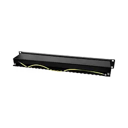 Патч-панель 24 порти NVC-PN-12/24 CAT5/CAT6 19" 1U екранована (73-00145) - мініатюра 4