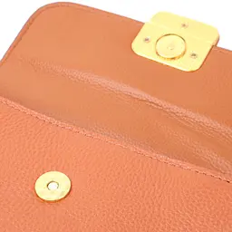 Модна сумка з жорстким каркасом з натуральної шкіри Vintage 22390 коричнева - мініатюра 10