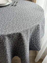 Скатертина столова Ecotton 170х200 см водовідштовхувальна сірий (V 11/ Grey) (25035) - мініатюра 9