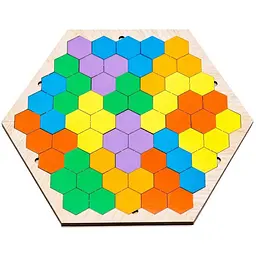 Розвиваюча гра-пазл PuzzleOK Шестикутник Арт-22079, 20 елементів настільна