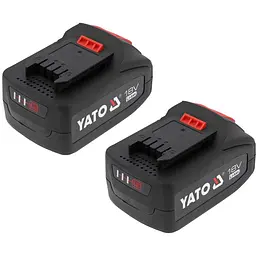 Шліфмашина кутова YATO акумуляторна безщіткова 2x Li-Ion 18 В 4 А/Год диск Ø=125 мм (YT-828252) - мініатюра 9