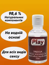 Їстівний лубрикант Play на водній основі для орального та вагінального сексу - мініатюра 2