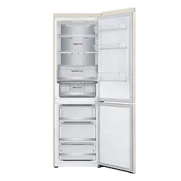 Холодильник LG з нижньою морозильною камерою 186x60х68, холод.відд.-234л, мороз.відд.-110л, 2дв., А++, NF, інв., диспл зовн., зона св-ті, Metal Fresh, бежевий - мініатюра 8