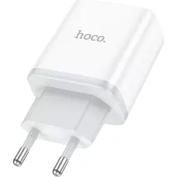 Мережевий зарядний пристрій Hoco N28 Founder 20W White [93097] - мініатюра 2