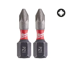 Біта SHOCKWAVE MILWAUKEE, PZ1, 25мм, (2 шт) (заміна на 4932500355)