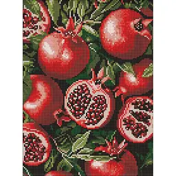 Алмазна мозаїка "Гранат у розрізі" art_selena_ua Ideyka AMO8290, 30х40 см