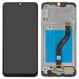 Дисплей Samsung A207 Galaxy A20s, чорний, з рамкою, Original (PRC), original glass