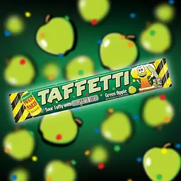 Жувальна цукерка Toxic Waste Green Apple Taffetti Sour Taffy 20г - мініатюра 2