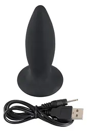 Анальна пробка - Black Velvets Rechargeable Plug Small - мініатюра 5