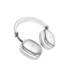 Бездротові навушники Hoco W35 Max, ANC, BT5.3, AUX, TF, 800mAh, 90h, silver - мініатюра 3