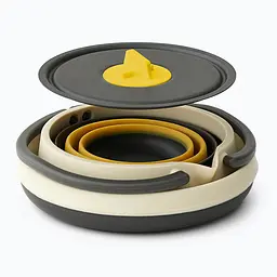 Набір посуду Sea to Summit Frontier UL Collapsible Kettle Cook Set, на 1 персону (чайник+миска+чашка) Різнокольоровий - мініатюра 2