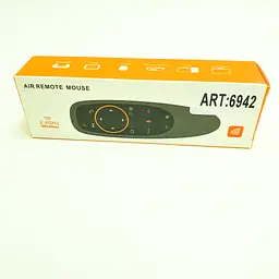 Універсальний аеропульт гіропульт для Smart TV Android приставок пульт з гіроскопом і голосовим введенням Air Mouse чорний