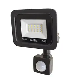 Светодиодный прожектор Brille с датчиком движения HL-19P/30W CW IP65