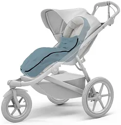 Теплий конверт-накидка Thule Stroller Footmuff Mid Blue (TH 11200326) - мініатюра 3