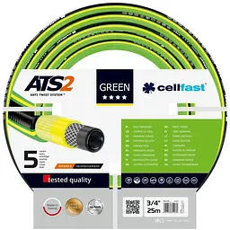 Шланг для поливу Cellfast GREEN ATS, 3/4", 25м, 5 шарів, до 30 Бар, -20…+60°C (15-120)