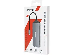 Мультипортовий адаптер Canyon 8 port USB-C Hub DS-15 (CNS-TDS15) - мініатюра 2