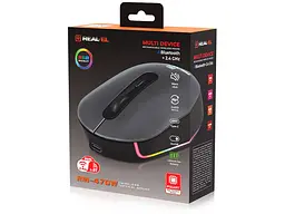 Миша REAL-EL RM-470W Dark Gray (EL123200049) - мініатюра 11