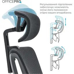 Офісне крісло OfficePro Elegant OC660-B-B-B Black [148662] - мініатюра 8