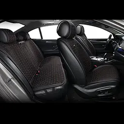 Накидки для сидінь Beltex Monte Carlo комплект Алькантара Чорні - Червона нитка