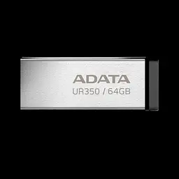Флеш-накопичувач ADATA USB 3.2 UR 350 64Gb Сріблястий/чорний