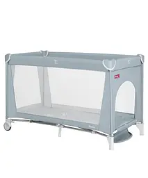 Манеж дитячий ігровий з матрацом і сумкою для транспортування Piccolo Ash Grey 125*65 см CARRELLO сірий - мініатюра 2