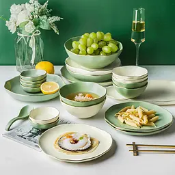 Салатник керамічний 6768 12 см зелений - мініатюра 9