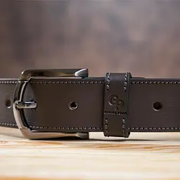 Ремінь чоловічий Grande Pelle 11158 коричневий джинсовий 105-120 см - мініатюра 10