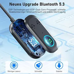 Bluetooth 5.3 адаптер TX/RX 2-в-1 для телевізора, авто та AUX - мініатюра 5