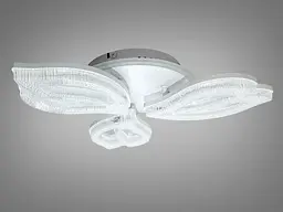 Сучасна LED-люстра Diasha 25100/3WH LED 3color біла 52 Вт з пультом і димером - мініатюра 5