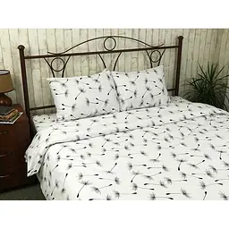 Простирадло Руно бязь набивна 240х220 см біле (76.114Б_Fly white) - мініатюра 3
