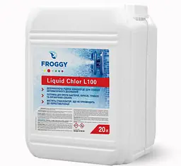 Рідкий хлор для басейну Froggy Liquid Chlor L100 20 л для дезінфекції води
