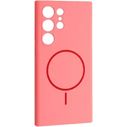 Чохол DK Luxury Silicone Case with MagSafe для Samsung Galaxy S24 Ultra Rose Pink [132238]