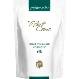 Рідке туалетне крем-мило Ti Amo Crema Professional Line косметичне з протеїнами шовку дой-пак 400 мл