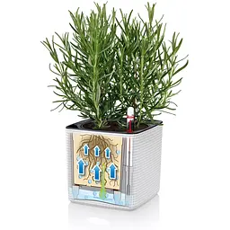 Комплект вазонів з кріпленням Lechuza Green Wall Home Kit Color 48х6х14 см білий (13398) - мініатюра 4