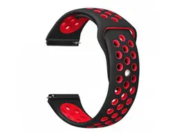 Ремінець BeCover Nike Style for Xiaomi Amazfit Bip/Bip Lite/Bip S Lite/GTR 42mm/GTS/TicWatch S2/TicWatch E Black-Red (705704)