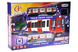 Дитяча залізниця Метро на батарейках Wiky Subway Set JHX5507, в коробці р. 36x6, 5x25 см YG Toys