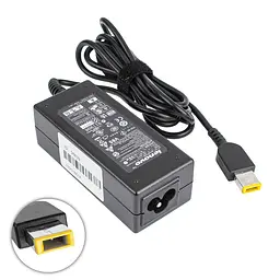 Блок живлення для ноутбука Lenovo 20V, 2.25A, 45W, USB+pin (Square 5 Pin DC Plug), чорний (ADLX45NLC2A) (без кабеля!)
