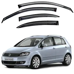 Дефлектори вікон для Volkswagen Golf V Plus 5d 2004- на скотчі (Acrylic) AMV20704