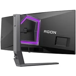 TFT 34" AOC AG346UCD, QD-OLED, UWQHD, 175Гц, 0,03мс, вигнутий, HDMIx2, DP, USB-hub, HAS, чорно-сірий - мініатюра 6