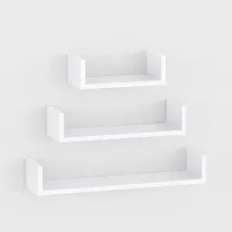 Комплект навісних полиць для книг та декору FHG0037 Білі