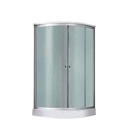 Гідромасажний бокс Lidz Tani SBM90x90.SAT.LOW.FR, скло Frost 4 мм, Білий, Універсальна, Белый, білий, мелкий (до 20 см)