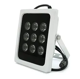 Инфракрасный прожектор ИК Voltronic LW950IR009 на 9 диодов, до 50 м, угол обзора 45°, 12В - мініатюра 1