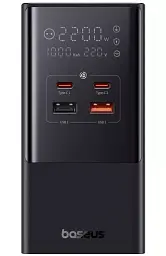 Мережевий зарядний пристрій Baseus Power Combo Tower Power Strip 2AC+2USB+2Type-C 100 W 1.5m E00023609113-00 Black - мініатюра 4