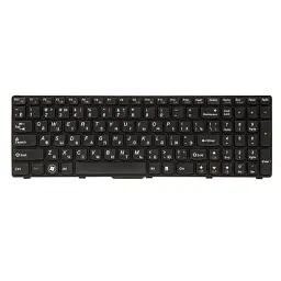 Клавіатура ноутбука PowerPlant Lenovo B570, B590, V570 чорний, чорний фрейм (KB311538)