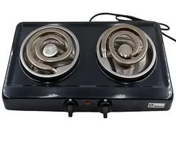 Електроплита потужна на 2 конфорки Domotec MS-5532 Чорний (MS-5532_4560) - мініатюра 4