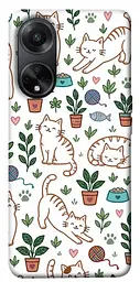 TPU чохол Demsky Cats pattern для Oppo A98